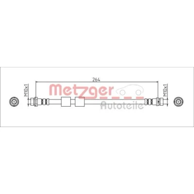 Kuva METZGER 4111544 Jarruletku Taka akseli, vasen, oikea 264