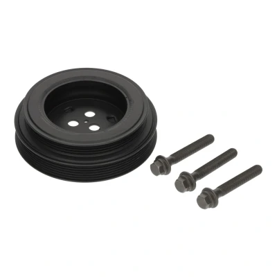 Kuva FEBI BILSTEIN 185826 Kampiakselin Hihnapyörä 4PK + 6PK 168mm Ruuveilla FORD: Transit Mk6 Van, Bussi, FIAT: Ducato III Van