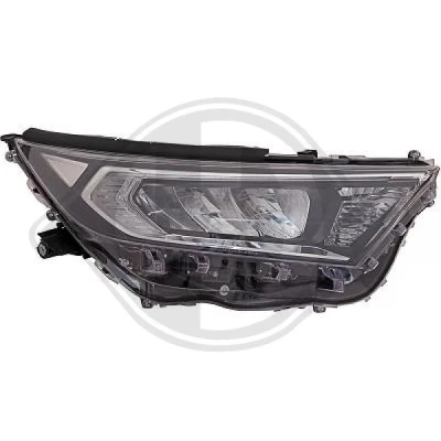 Kuva DIEDERICHS 6688080 Ajovaloumpio Oikea LED, WY21W Valokorkeussäätimen moottorilla