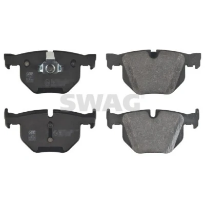 Kuva SWAG 20 91 6633 Jarrupalat Taka akseli Kulumisenilmaisemelle, Ilman kulumisenilmaisinta BMW: X5, X6