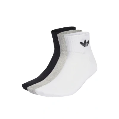 Kuva adidas Originals MID Ankle Unisex 3 PACK Sukat White medium grey heather black, Koko: 34 36, black