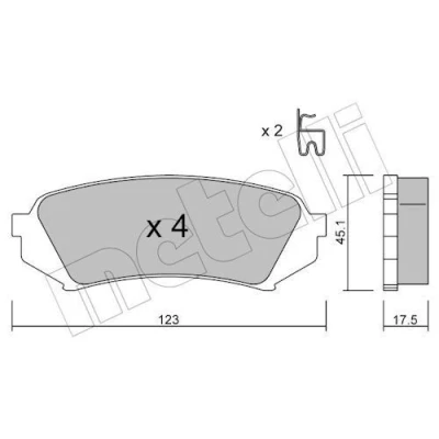 Kuva Jarrupalasarja, levyjarru METELLI 22 0453 0