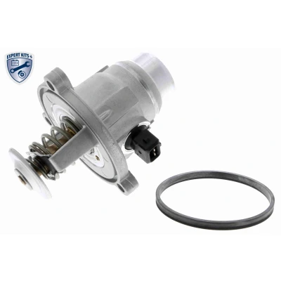 Kuva VEMO Q+, original equipment manufacturer quality MADE IN GERMANY V20 99 0163 Termostaatti 105 Tiivisteillä Metallikotelo, Kopalla BMW: 5 Touring, X5