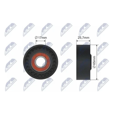 Kuva Kiristysrulla, moniurahihna MAZDA 3, 6 Kombi, Sedan, CX 5, MX 5 IV, RF Targa OE PE0315980A, PE03 15 980A, PE0315980B