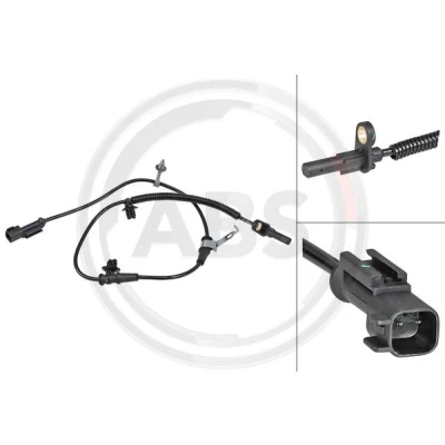 Kuva A.B.S. 30168 ABS Anturi aktiivisensori 900 Musta FORD USA: Mustang Mk6 Coupe