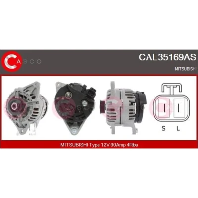 Kuva CASCO CAL15306AS Laturi 12V 90A VOLKSWAGEN: Transporter 4 Bus, 4,