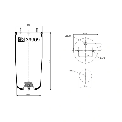 Kuva FEBI BILSTEIN 39909 Metallipalje, ilmajousitus