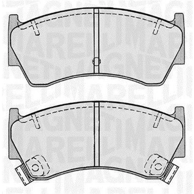 Kuva MAGNETI MARELLI 363916060518 Jarrupalat akustisella kulumavaroittimella NISSAN: ALMERA 1, 1 Hatchback