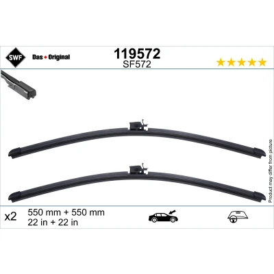 Kuva Pyyhkijänsulka Swf 119572 550, 550mm Edessä Spoilerilla Ohjaus vasemmalla MERCEDES BENZ: C sarja T modell, GLC SUV, Sedan
