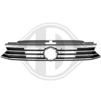 Kuva DIEDERICHS 2249042 Etusäleikkö Kromi/musta VOLKSWAGEN: Passat B8 Variant, Sedan