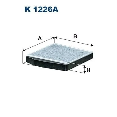 Kuva FILTRON K 1226A Raitisilmasuodatin Aktiivihiilisuodatin 278 250 38 VOLVO: V70 2, S60 I, XC90 I