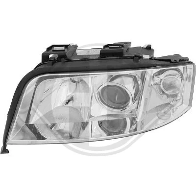 Kuva DIEDERICHS 1025981 Ajovaloumpio Vasen H7/H7 AUDI: A6 C5 Sedan, Avant