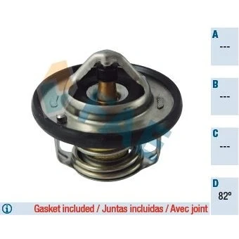Kuva Termostaatti, jäähdytysneste HYUNDAI, KIA, NISSAN, RENAULT OE 21200 ED000, ED000A, 25500 38400