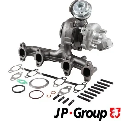 Kuva JP GROUP 1117402900 Turboahdin Pakokaasuahdin sis. tiivistesarjan VOLKSWAGEN: Golf 5, Passat B6 Variant, Plus / Crossgolf, SKODA: Octavia 2 Combi