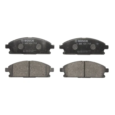 Kuva BOSCH 0 986 424 715 Jarrupalat Low Metallic akustisella kulumavaroittimella asennusohjeella NISSAN: X Trail, TERRANO 2