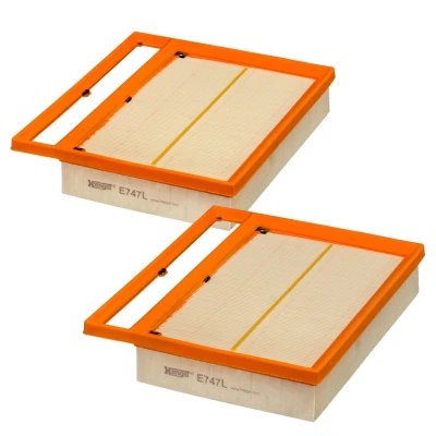 Kuva HENGST FILTER E747L 2 Ilmansuodatin 50 210 248 Suodatinpanos MERCEDES BENZ: S sarja Sedan, SL Cabriolet, Coupe