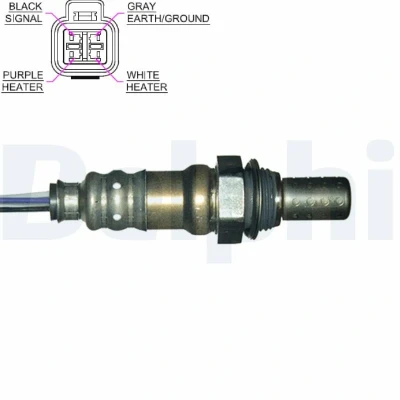Kuva DELPHI ES20158 12B1 Lambda Anturi Planarsondi, Lämmitetty KIA: Sportage II, Cerato Hatchback, Sedan, HYUNDAI: Trajet, Getz, Elantra III Sedan