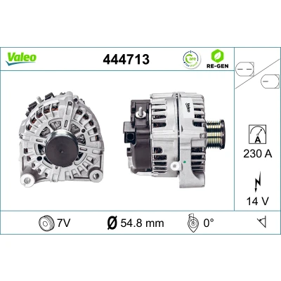 Kuva VALEO 444713 Laturi 14V 230A BMW: 5 Sedan, X5, Touring