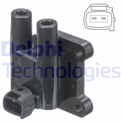 Kuva DELPHI GN10840 12B1 Sytytyspuola 2 12 HYUNDAI: Getz, ACCENT 3 Stufenheck, KIA: RIO