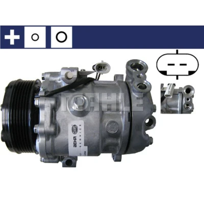Kuva MAHLE ORIGINAL ACP 83 000S Ilmastoinnin Kompressori SD6V12 12 PAG 46 R 134a Tiivisterenkaalla OPEL: Astra G CC, Corsa D Hatchback, Caravan