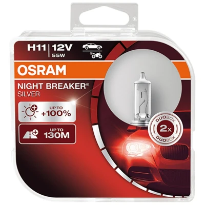 Kuva OSRAM 64211NBS HCB Polttimo, kaukovalo H11 12V 55W Halogeeni AUDI: A6 C7 Sedan, A4 B8 Avant, BMW: 5 Touring, 3 Cabriolet