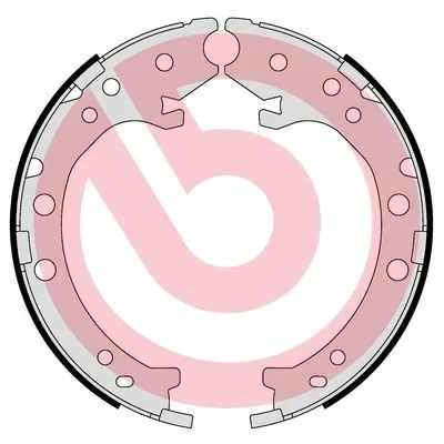 Kuva BREMBO S 28 519 Käsijarrukengät HONDA: CR V 3, 4