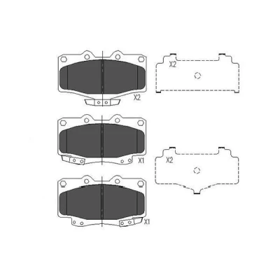Kuva KAVO PARTS KBP 9054 Jarrupalat akustisella kulumavaroittimella TOYOTA: HILUX 6 Pick up, Land Cruiser Prado 90, 70 SUV