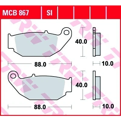 Kuva TRW MCB867SI Jarrupalat Sinter Offroad