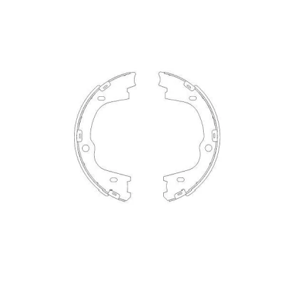 Kuva KAVO PARTS KBS 3406 Jarrukengät 210 40 HYUNDAI: ix55