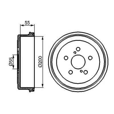 Kuva BOSCH 0 986 477 139 Jarrurumpu 235 Taka akseli TOYOTA: Carina E Sedan