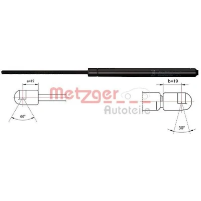 Kuva METZGER 2110529 Konepellin Kaasujousi 350 VOLKSWAGEN: Passat B6 Sedan