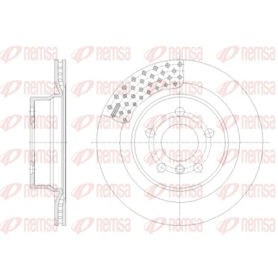 Kuva REMSA Jarrulevy BMW: 3 Sedan Taka akseli 300mm 20mm 5 Tuuletettu 62551.10 34206877213,34206880071,6877213,6880071 Jarrulevyt