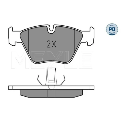Kuva MEYLE 025 216 7720/PD Jarrupalat PD Quality Etuakseli Kulumisenilmaisemelle Huudonvaimennuspellillä BMW: 5 Sedan