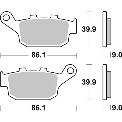 Kuva BREMBO Sinter, Road 07HO53SP Jarrupalat Takana