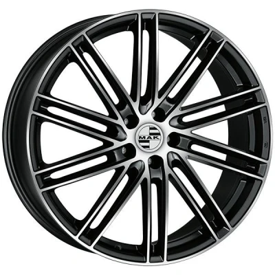 Kuva MAK 5 aukko 20tuumaa 130mm alumiinivanne leipzig musta F8520LPBM35KS1X Vanne 8.5tuumaa 35mm 66.4mm