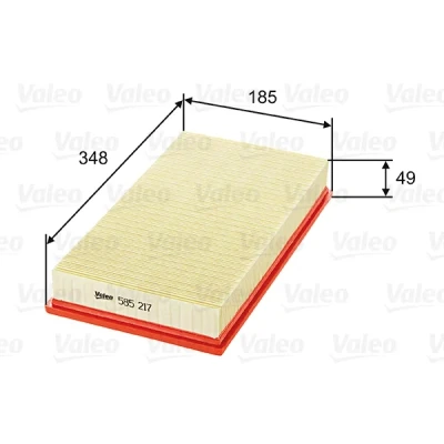 Kuva VALEO 585217 Ilmansuodatin 47 185 348 Suodatinpanos VOLVO: V70 I, 850 Farmari, 2