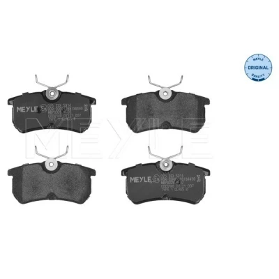 Kuva MEYLE 025 233 5314 Jarrupalat ORIGINAL Quality Taka akseli Ilman kulumisenilmaisinta Huudonvaimennuspellillä FORD: FIESTA 6, 5