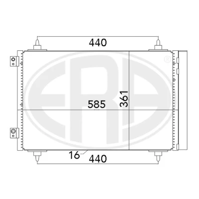Kuva ERA 667016 Ilmastoinnin Lauhdutin Vedenerottimella FIAT: Scudo II