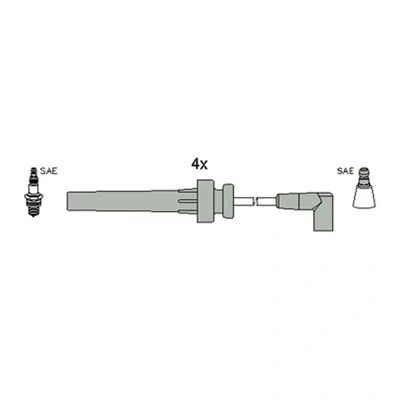 Kuva HITACHI 134336 Sytytysjohto CHRYSLER: Voyager / Grand 3
