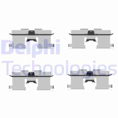 Kuva DELPHI LX0407 Tarvikesarja, Jarrupala CHEVROLET: Aveo / Kalos Sedan, Lacetti Hatchback, Nubira Farmari