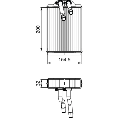Kuva VALEO 811551 Lämmityslaitteen Kenno