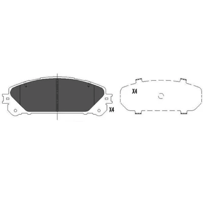 Kuva KAVO PARTS KBP 9116 Jarrupalat TOYOTA: RAV4 IV SUV, V, Camry VIII Sedan, LEXUS: RX IV, ES VII, III