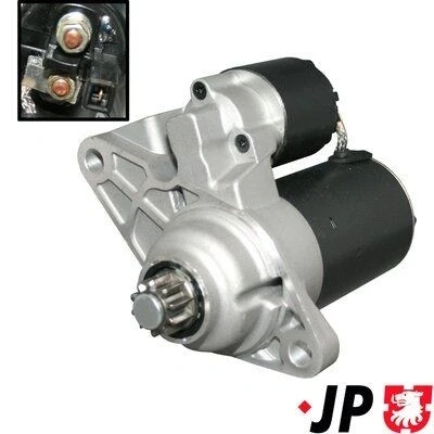 Kuva JP GROUP 1190301400 Starttimoottori 12 0,9 10 VOLKSWAGEN: Golf 4, Bora Sedan, New Beetle Hatchback, SKODA: Fabia I Sedan
