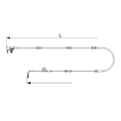 Kuva Kulumisenilmaisin, jarrupala, Taka akseli land rover OE LR084071