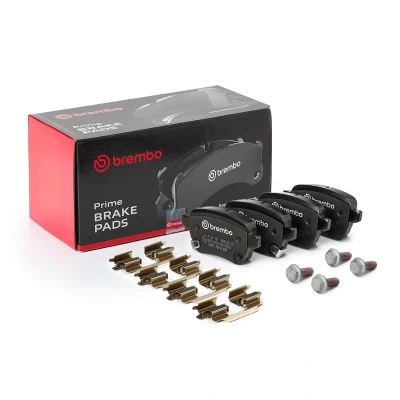 Kuva BREMBO P 23 190 Jarrupalat akustisella kulumavaroittimella Jarrusatulan ruuveilla Tarvikkeilla FIAT: Tipo Farmari