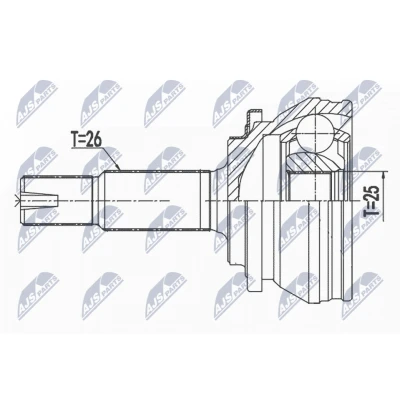 Kuva Nivelsarja, vetoakseli, Etuakseli, Pyörän puoli LEXUS CT, TOYOTA PRIUS OE 43410 47030, 4341047031, 43420 47030