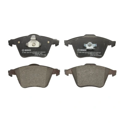 Kuva BOSCH 0 986 494 077 Jarrupalat Low Metallic Männän lukoilla, Huudonvaimennuspellillä VOLVO: V40 Hatchback, V50, S40 II, SAAB: 9 3 Farmari, Sedan