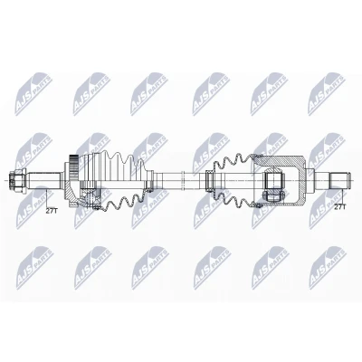Kuva Vetoakseli, Etuakseli, vasen HYUNDAI SONATA VI, KIA OPTIMA OE 49500 3S001