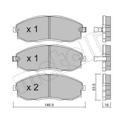 Kuva Jarrupalasarja, levyjarru METELLI 22 0297 0