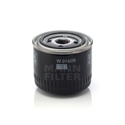 Kuva MANN FILTER W 914/28 Öljynsuodatin M 22 X 1.5 yhdellä peruutuksenestoventtiilillä Ruuvattava suodatin FIAT: Ducato III Van, Bussi
